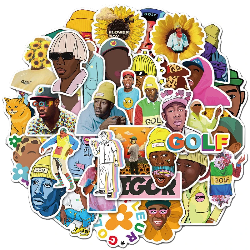 10/30/50PCS Rapper Tyler The Creator Stickers for Water Bottle Laptop Guitar Graffiti Waterproof Decals Sticker Packs Kid Toys
10/30/50PCS Rapper Tyler The Creator Stickers for Water Bottle Laptop Guitar Graffiti Waterproof Decals Sticker Packs Kid Toys