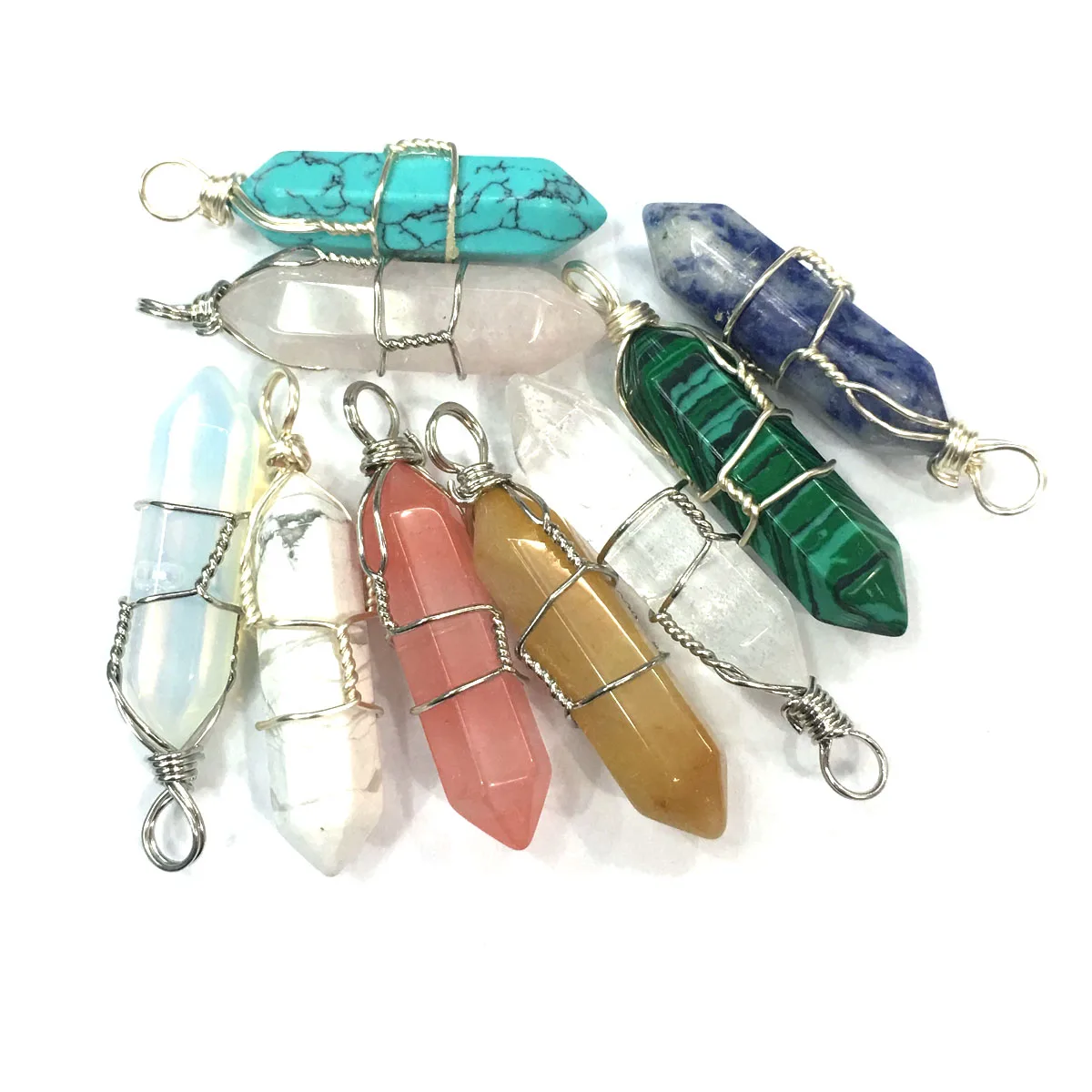 Natural Stone Pendant Necklace Accessories Cone Shape Mixed Stone Charms Crystal Agates Turquoises for Jewelry Making Bracelet
Natural Stone Pendant Necklace Accessories Cone Shape Mixed Stone Charms Crystal Agates Turquoises for Jewelry Making Bracelet