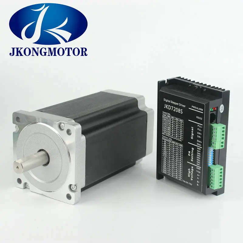 Nema 34 stepper motor 12.2N.m 155mm length with stepping motor controller 24V - 75V DC
Nema 34 stepper motor 12.2N.m 155mm length with stepping motor controller 24V - 75V DC