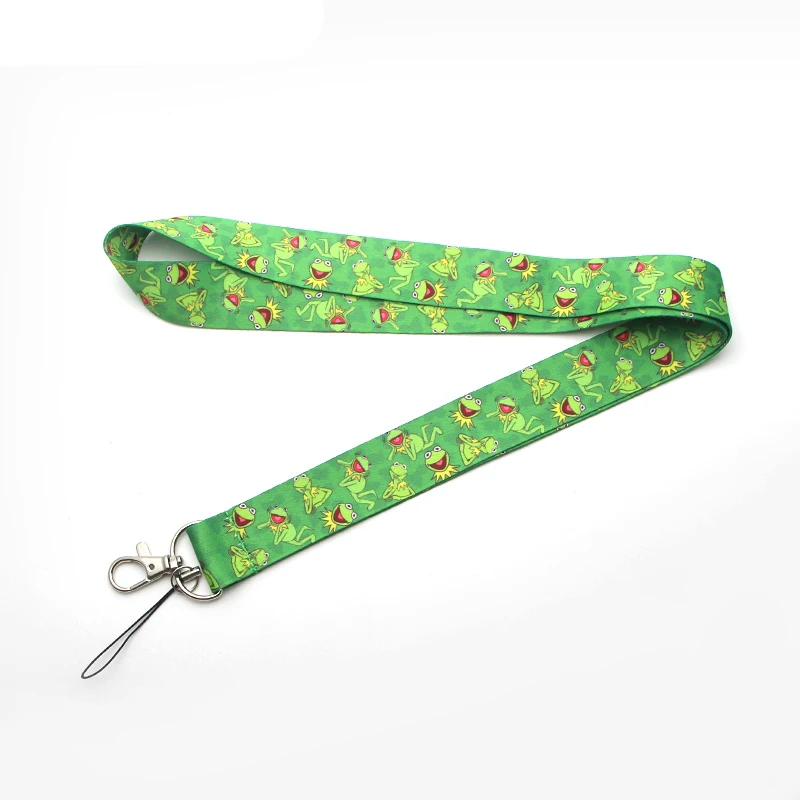 ZF630 1pcs Cute Frog Funny Lanyards Id Badge Rope Chain Necklace ID Card Pass Gym Mobile Holder Lanyard For Kids Friends | Украшения и