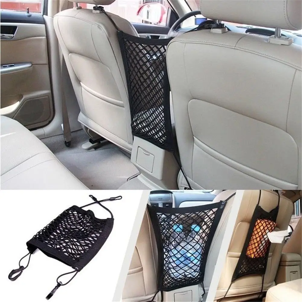 Universal Elastic Car Truck Seat Mesh Storage Net Bag Organizer Holder Pockets lightweight mesh construction Designed with hooks 
Universal Elastic Car Truck Seat Mesh Storage Net Bag Organizer Holder Pockets lightweight mesh construction Designed with hooks