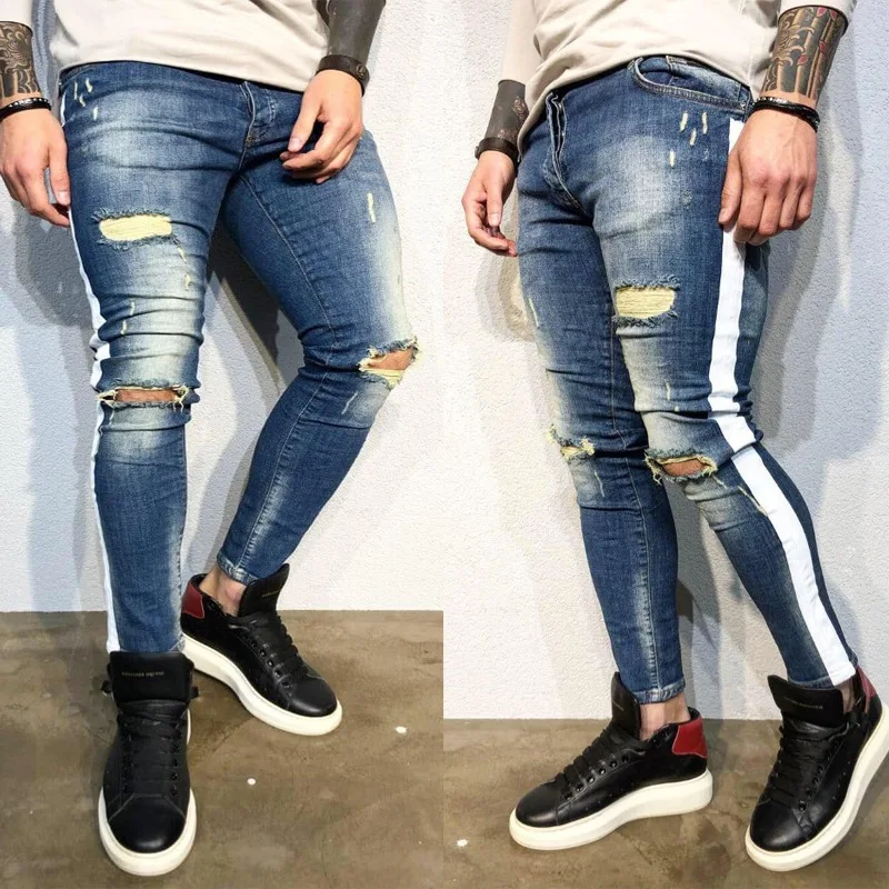 Pantalones Mezclilla, мужские джинсы с боковыми полосками, измельченные Mezclilla, белые полоски, мягкие джинсы для мужчин, Meskie Baqueros
Pantalones Mezclilla, мужские джинсы с боковыми полосками, измельченные Mezclilla, белые полоски, мягкие джинсы для мужчин, Meskie Baqueros