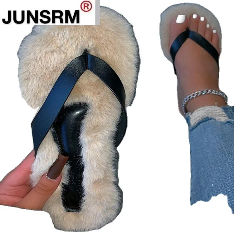 Women's shoes winter new style flip flops flat comfortable slippers women plush fashion all-match casual hot selling large size
Women's shoes winter new style flip flops flat comfortable slippers women plush fashion all-match casual hot selling large size