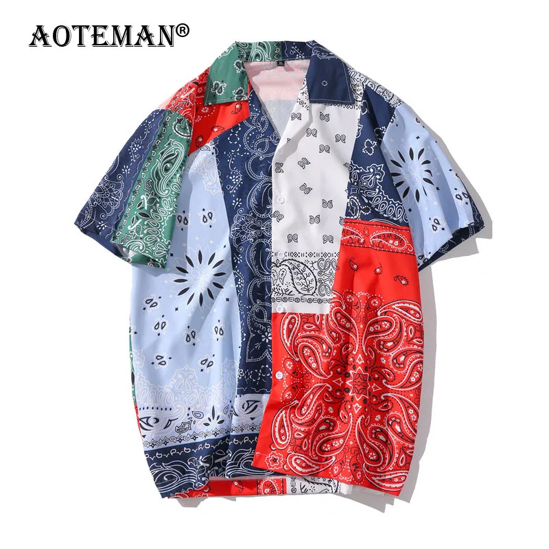 Men Print Shirts Short Sleeve Male Hawaii Style Beach Shirt Fashion Summer Street Wear Loose Oversize Shirts Men Clothing LM375
Men Print Shirts Short Sleeve Male Hawaii Style Beach Shirt Fashion Summer Street Wear Loose Oversize Shirts Men Clothing LM375