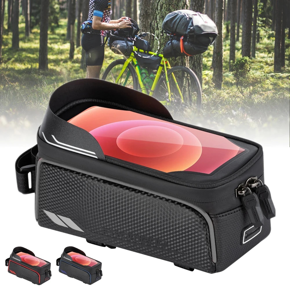 Bicycle Bag Waterproof Touch Screen Phone Bag Top Tube Waterproof MTB Road Bike Bag for 6.2inch Phone Cycling Accessories
Bicycle Bag Waterproof Touch Screen Phone Bag Top Tube Waterproof MTB Road Bike Bag for 6.2inch Phone Cycling Accessories
