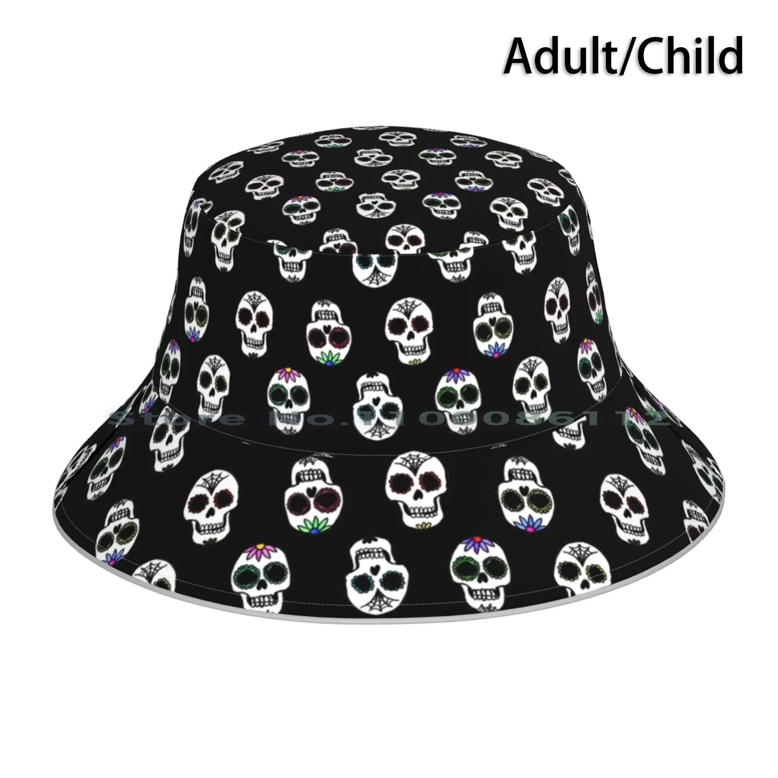 Sugar Skull Pattern Bucket Hat Sun Cap Sugar Skulls Cute Halloween Skeleton Macabre Day Of The Dead Skull Pattern Black Flowers
Sugar Skull Pattern Bucket Hat Sun Cap Sugar Skulls Cute Halloween Skeleton Macabre Day Of The Dead Skull Pattern Black Flowers