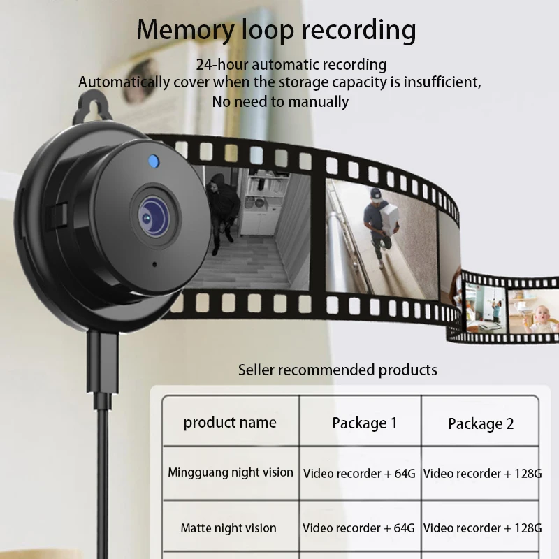 Wireless Mini WIFI 1080P IP Camera Cloud Storage Infrared Night Vision Smart Home Security Baby Monitor Motion Detection SD Card
Wireless Mini WIFI 1080P IP Camera Cloud Storage Infrared Night Vision Smart Home Security Baby Monitor Motion Detection SD Card
