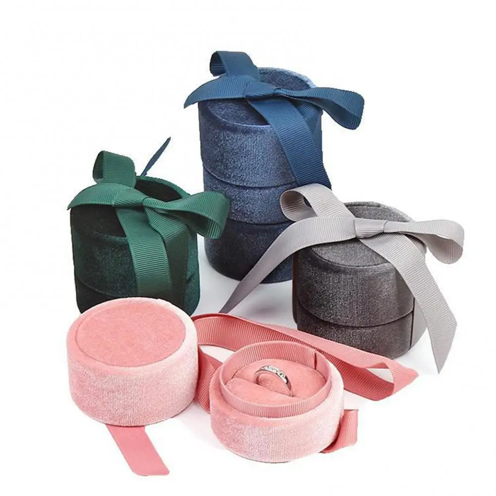 New Elegant Round Earring Rings Box Bowknot Jewelry Organizer Box Holder Wedding Engagement Gift Package Box Display
New Elegant Round Earring Rings Box Bowknot Jewelry Organizer Box Holder Wedding Engagement Gift Package Box Display