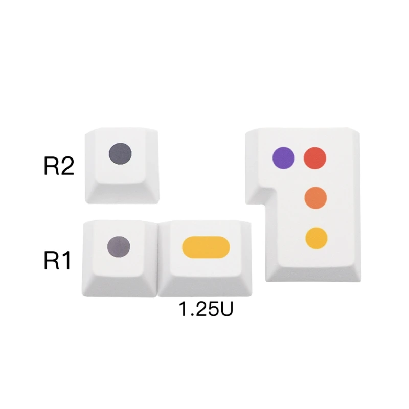 

136 Key Keycap Set Iso Layout Cherry Profile PBT 5 Sides Sublimation Keycaps for 61/87/104/108 Keys Mechanical Keyboard