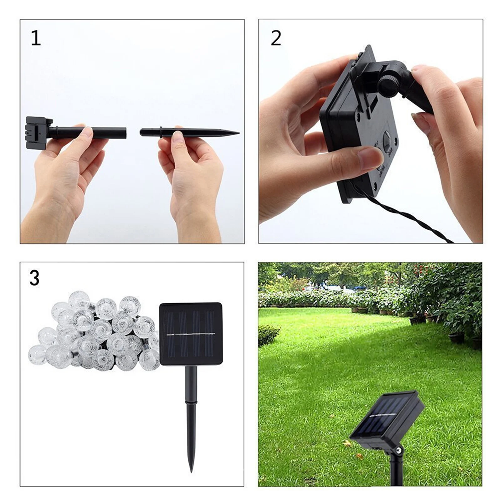 Solar String Lights Outdoor 20 Led 16.4 FT Crystal Globe Lights Waterproof Solar Powered Patio Lights for Garden Yard Porch
Solar String Lights Outdoor 20 Led 16.4 FT Crystal Globe Lights Waterproof Solar Powered Patio Lights for Garden Yard Porch