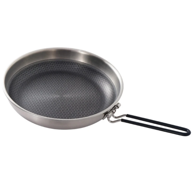 Сковорода Складная с антипригарным покрытием, Сковорода Из Нержавеющей Стали с ячеистой структурой для кемпинга, барбекю, индукционной пли... 
Сковорода Складная с антипригарным покрытием, Сковорода Из Нержавеющей Стали с ячеистой структурой для кемпинга, барбекю, индукционной пли...