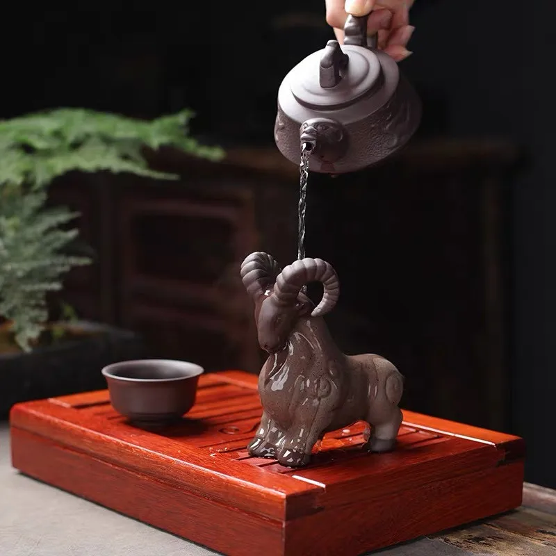 Purple Clay Goat Tea Pet Ornaments Ceramic Animal Figurine Tea Tray Accessories Creative 12 Zodiac Sheep Crafts Home Decor
Purple Clay Goat Tea Pet Ornaments Ceramic Animal Figurine Tea Tray Accessories Creative 12 Zodiac Sheep Crafts Home Decor