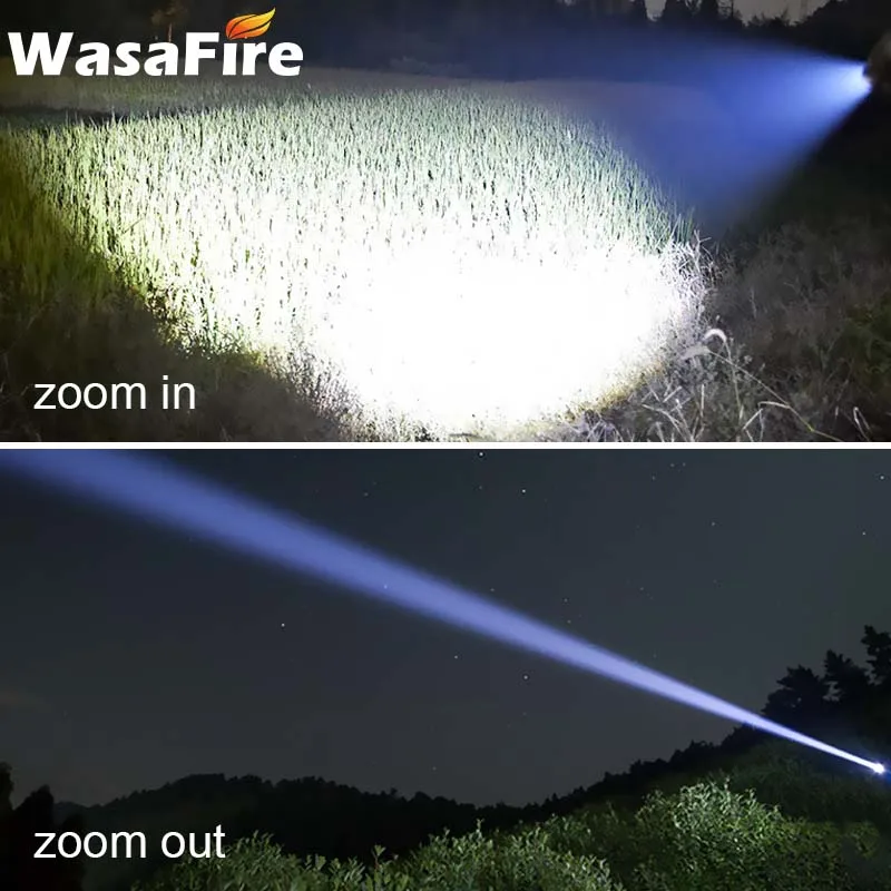 Portable XHP50 LED Flashlight Rechargeable 5 Mode Torch Zoomable Aluminum Alloy Lanterna with 26650 Battery+Charger for Camping
Portable XHP50 LED Flashlight Rechargeable 5 Mode Torch Zoomable Aluminum Alloy Lanterna with 26650 Battery+Charger for Camping