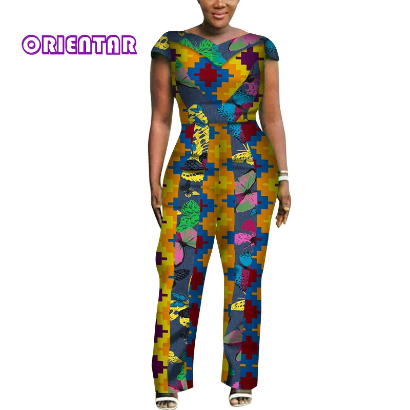 Fashion African Jumpsuits for Women African Print Patchwork Long Wide Leg Pants Summer Bazin Riche African Clothes WY7003
Fashion African Jumpsuits for Women African Print Patchwork Long Wide Leg Pants Summer Bazin Riche African Clothes WY7003