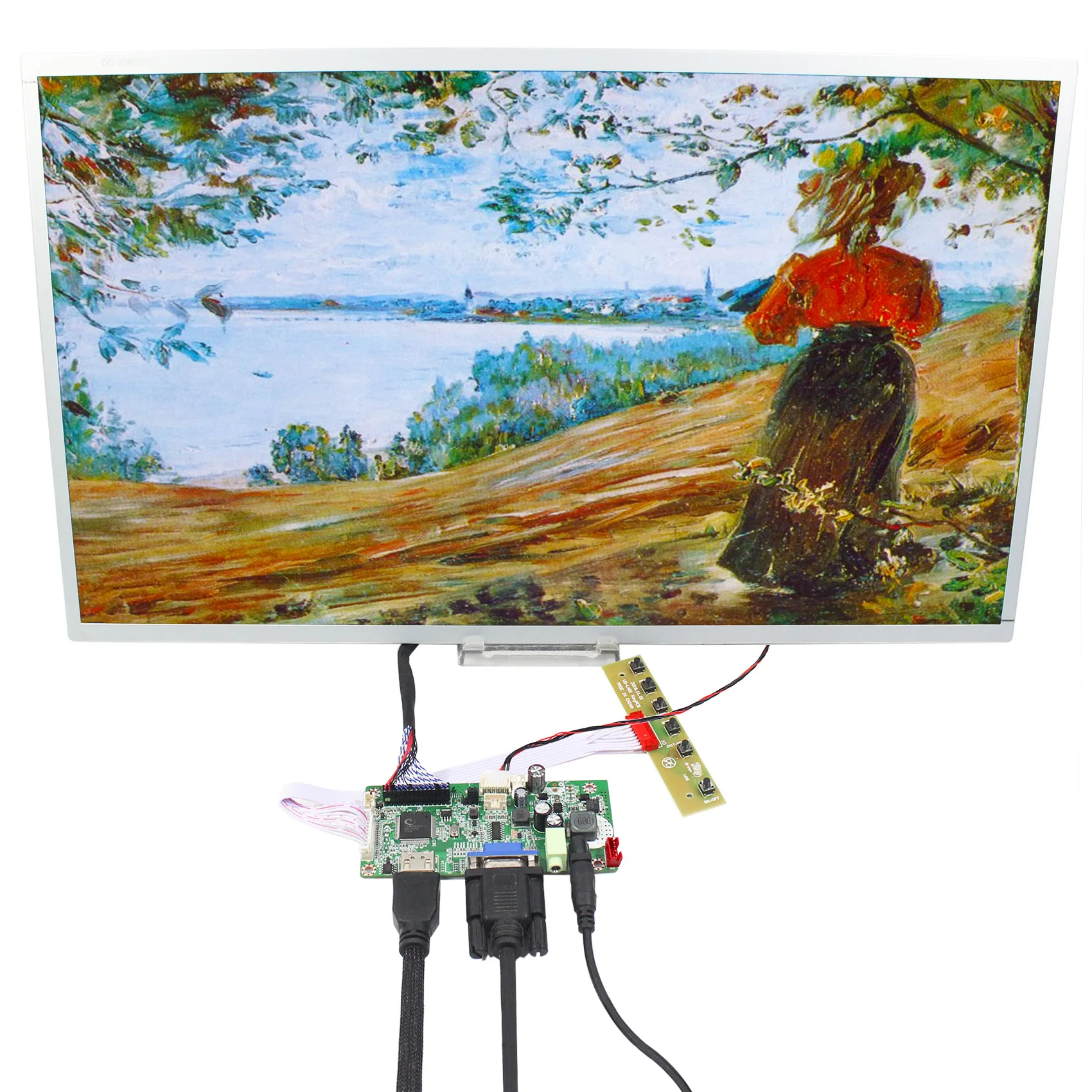 21.5inch HR215WU1 1920X1080 IPS LCD Screen With VGA HD MI LCD Controller Board 
21.5inch HR215WU1 1920X1080 IPS LCD Screen With VGA HD MI LCD Controller Board