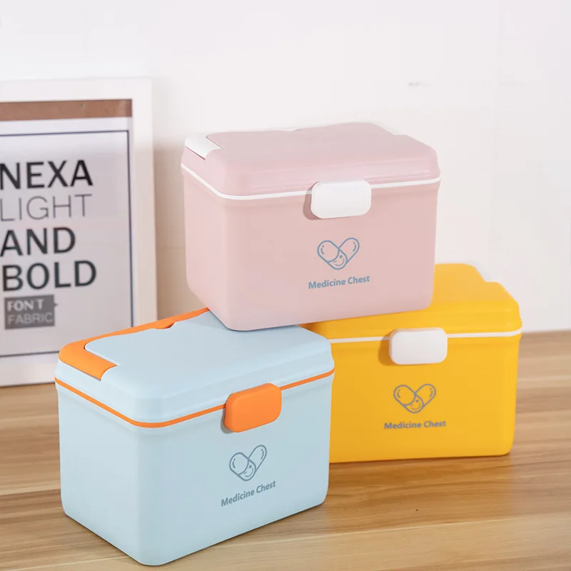 Family Pack Double-layer Medicine Storage Bin Large-capacity Medicine Box Emergency Medical Care Medical Medicine Organizer
Family Pack Double-layer Medicine Storage Bin Large-capacity Medicine Box Emergency Medical Care Medical Medicine Organizer