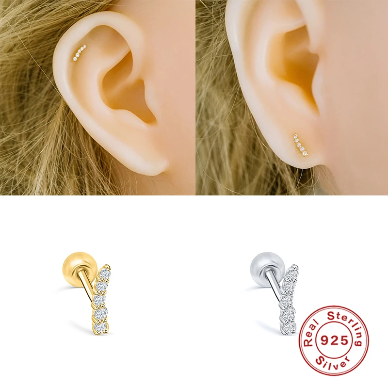 Boako S925 Sterling Silver Bling Zircon MINI Stud Earring For Women brincos oorbellen pendientes Minimalist Korean Fine Jewelry
Boako S925 Sterling Silver Bling Zircon MINI Stud Earring For Women brincos oorbellen pendientes Minimalist Korean Fine Jewelry