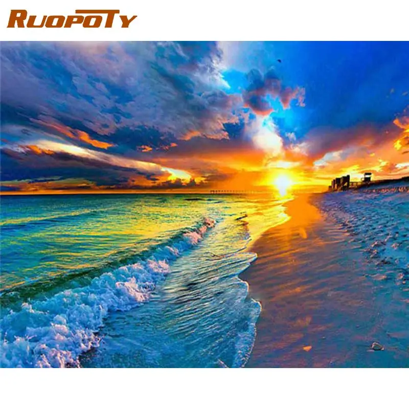 RUOPOTY Diamond Painting setting sun Full Square Diamond Art Embroidery Landscape Mosaic Home Decoration Gift
RUOPOTY Diamond Painting setting sun Full Square Diamond Art Embroidery Landscape Mosaic Home Decoration Gift