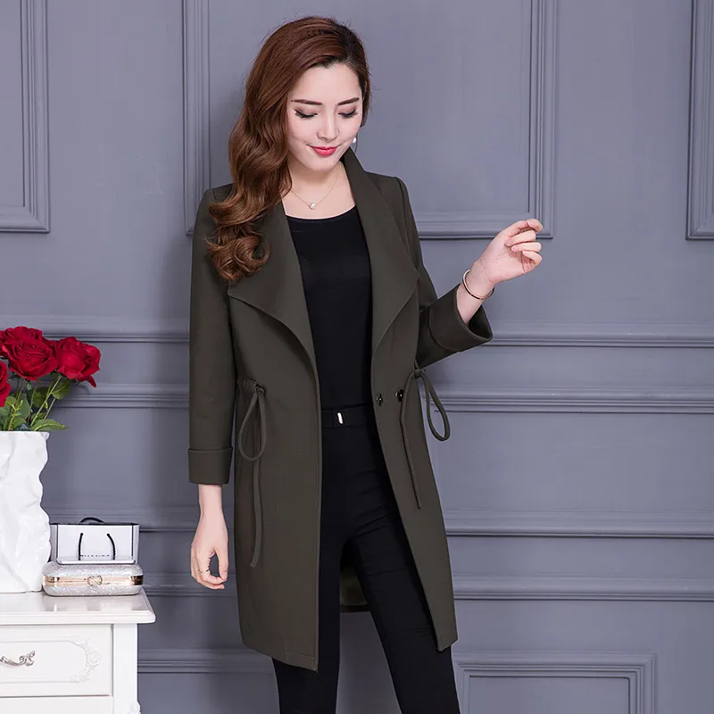 Oudi Bud 2021 Autumn Korean Version Of The New women's Large Lapel Lace Ladies Windbreaker Jacket And Long Sections Slim Female
Oudi Bud 2021 Autumn Korean Version Of The New women's Large Lapel Lace Ladies Windbreaker Jacket And Long Sections Slim Female
