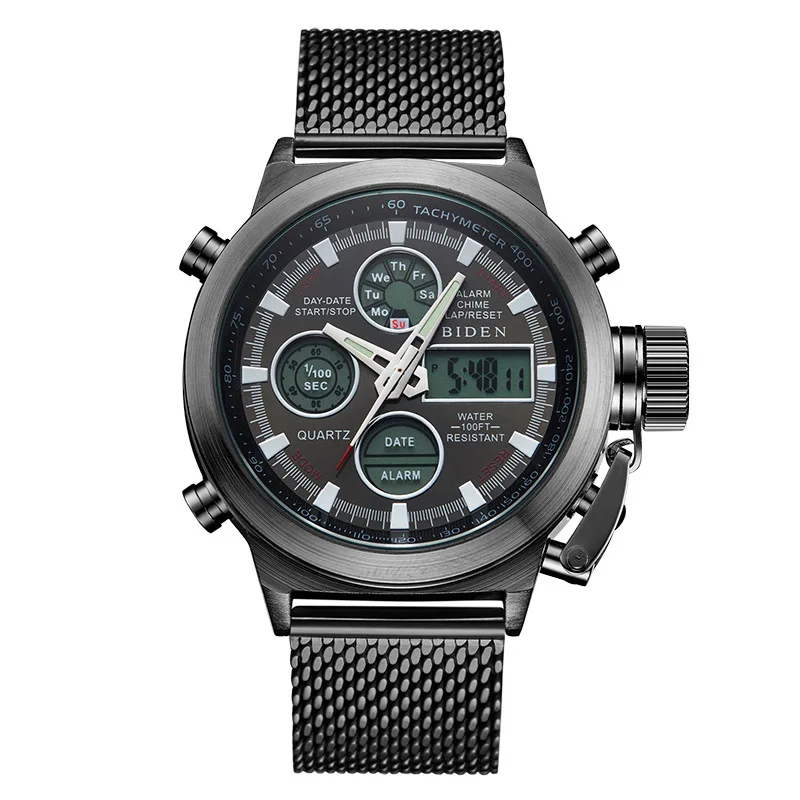 Disney Mesh Belt Men's Watch Multi-Functional Double Inserts Waterproof Watch Outdoor Electronic Watch Luminous
Disney Mesh Belt Men's Watch Multi-Functional Double Inserts Waterproof Watch Outdoor Electronic Watch Luminous