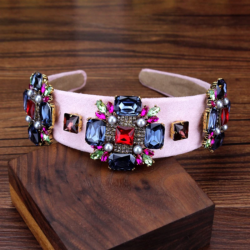 Elegant Baroque Luxury Hair Accessories Rhinestone Pearl Pink Hairbands Crystal And Diamante Headbands For Women Wedding Party
Elegant Baroque Luxury Hair Accessories Rhinestone Pearl Pink Hairbands Crystal And Diamante Headbands For Women Wedding Party