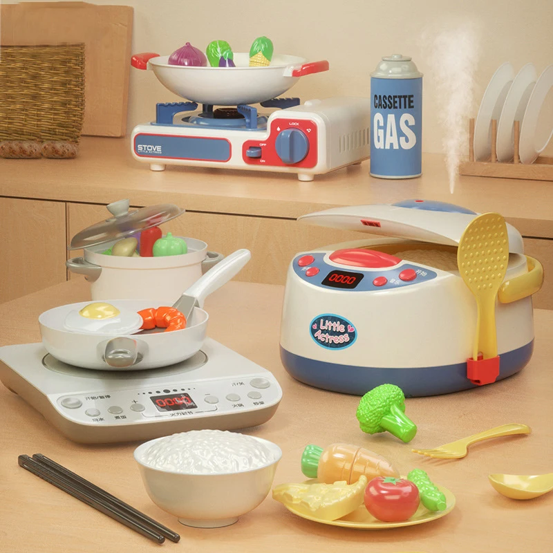 Children's Play House Simulation Small Kitchen Rice Cooker Toy Set Boys and Girls Can Cook and Cook Mini Food Set Toys for Girls
Children's Play House Simulation Small Kitchen Rice Cooker Toy Set Boys and Girls Can Cook and Cook Mini Food Set Toys for Girls