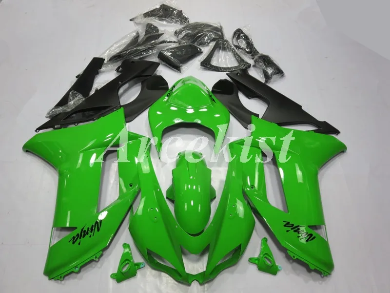 New ABS whole Motorcycle Fairings Kit Fit for kawasaki Ninja ZX-6R 636 ZX6R 2007 2008 07 08 Bodywork set Custom Free Green 
New ABS whole Motorcycle Fairings Kit Fit for kawasaki Ninja ZX-6R 636 ZX6R 2007 2008 07 08 Bodywork set Custom Free Green