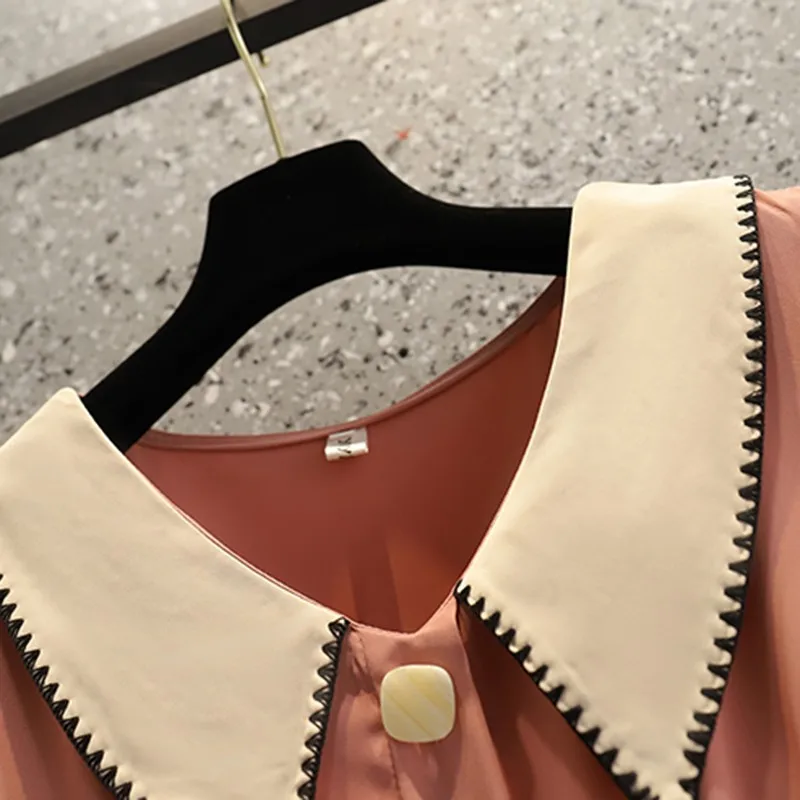 Plus Size Women Summer Knee-length A-line Dress New 2021 Fashion Korean Style Peter Pan Collar Ladies Elegant Party Dresses W343
Plus Size Women Summer Knee-length A-line Dress New 2021 Fashion Korean Style Peter Pan Collar Ladies Elegant Party Dresses W343