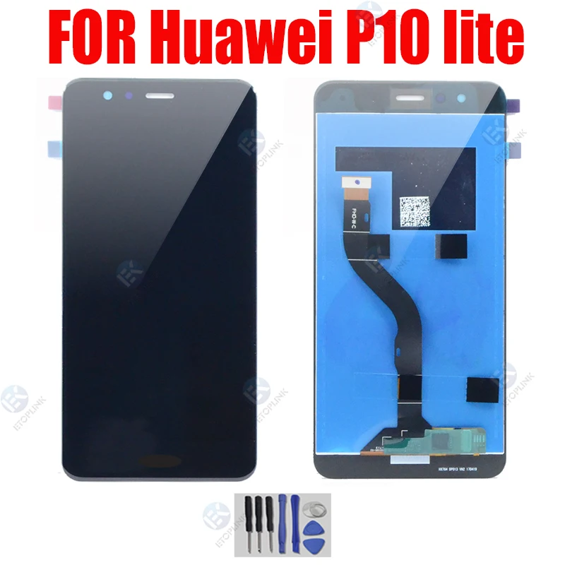 For HUAWEI P10 Lite LCD With Frame 5.2 Inch Lcd Display Screen WAS-LX1 WAS-LX1A WAS-LX2 WAS-LX3 | Мобильные телефоны и