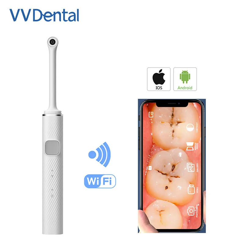 VVDental 3MP стоматологическая камера беспроводная WIFI подключение с 8 светодиодными