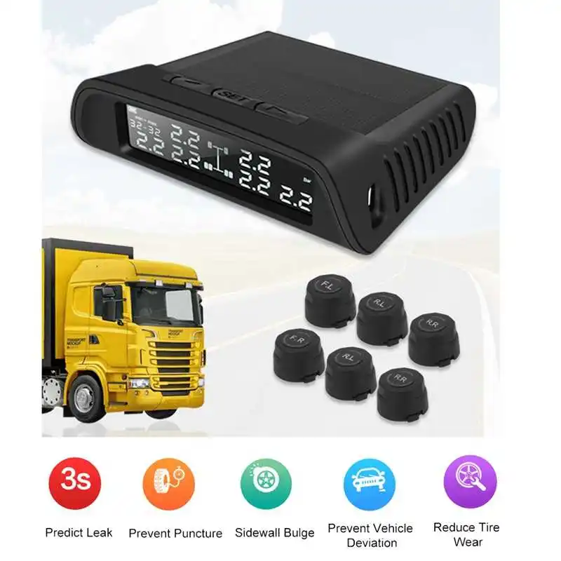 1 комплект черный TP-8610 Солнечный Беспроводной шин Давление мониторинга Systemwith 6 внешних датчиков, цифровой шины Давление мониторинг
1 комплект черный TP-8610 Солнечный Беспроводной шин Давление мониторинга Systemwith 6 внешних датчиков, цифровой шины Давление мониторинг