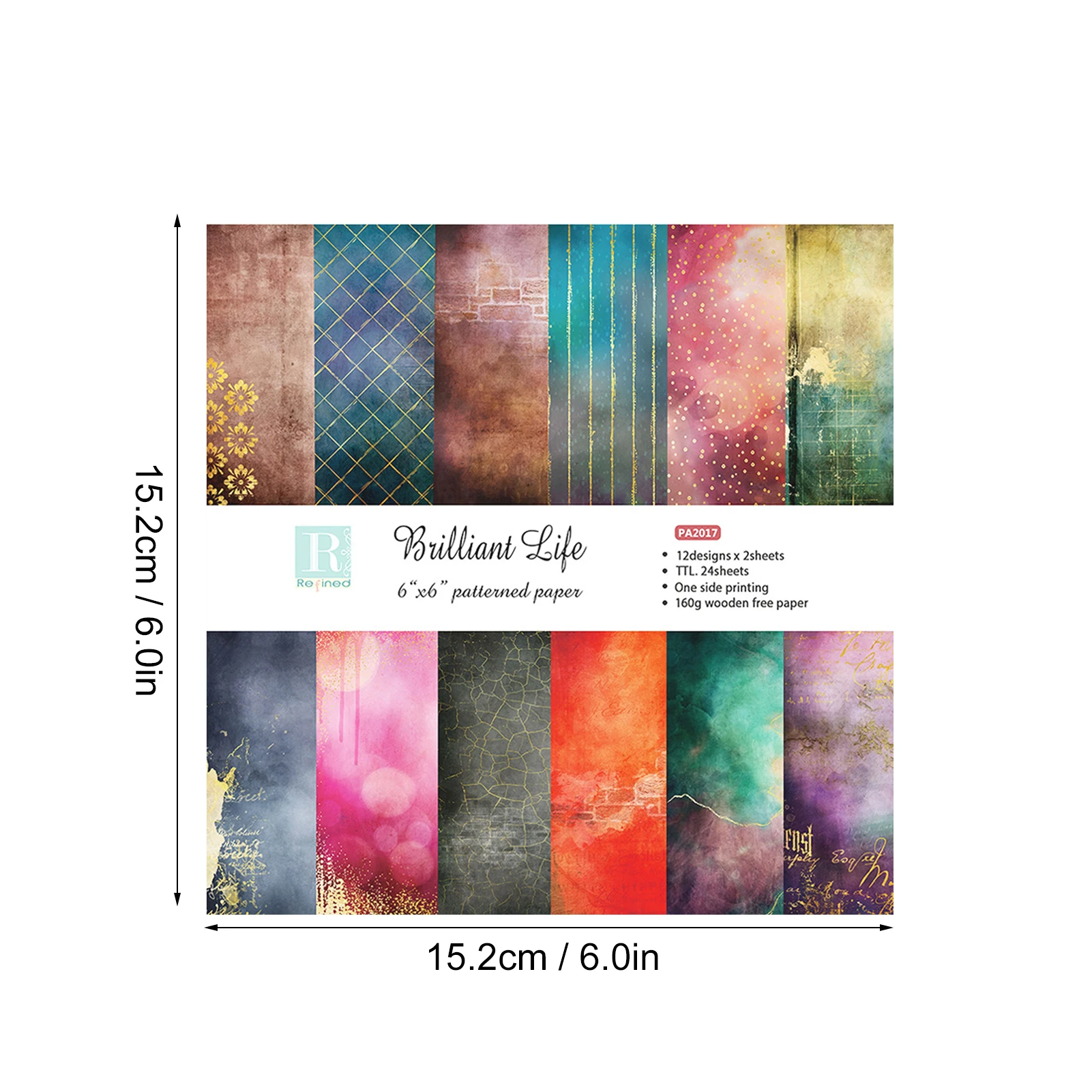 Scrapbooking Paper Pack 6x6inch Origami Paper 24 Sheets for Craft DIY Photo Album Background Pads Paper Card Making 
Scrapbooking Paper Pack 6x6inch Origami Paper 24 Sheets for Craft DIY Photo Album Background Pads Paper Card Making