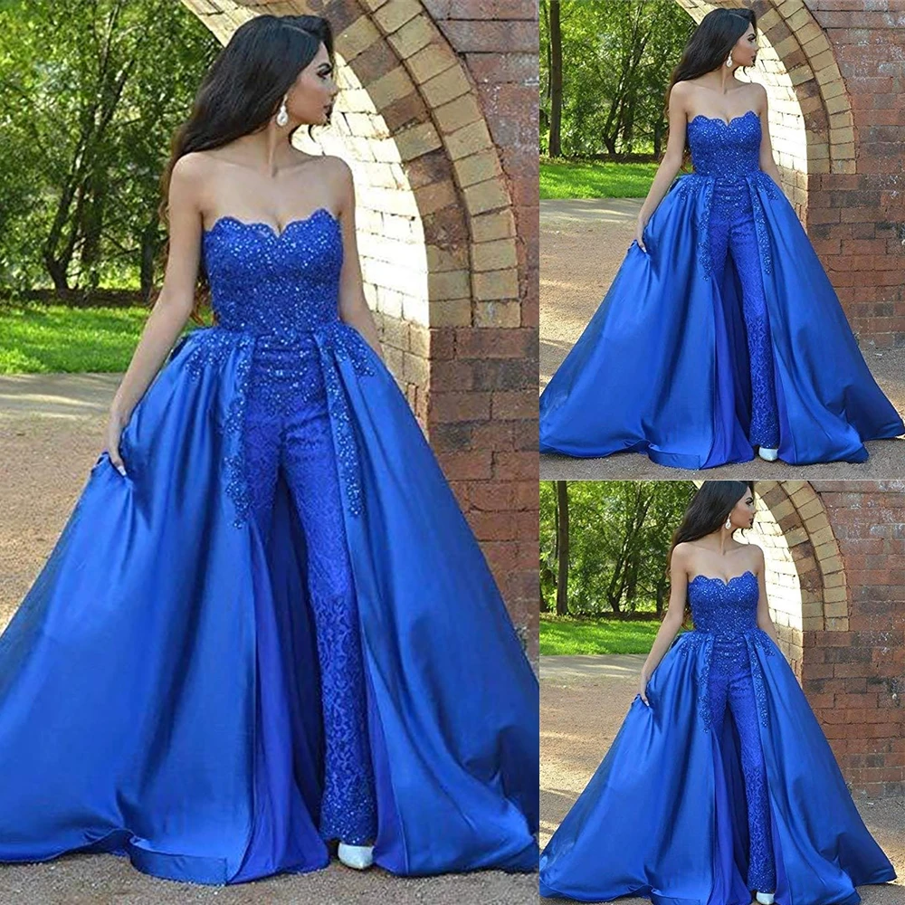 New jumpsuit lace special occasion dress women's ball dress strapless decal beaded formal evening dress
New jumpsuit lace special occasion dress women's ball dress strapless decal beaded formal evening dress