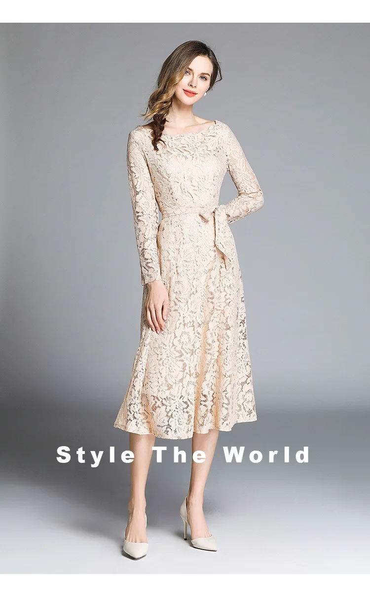 Women's Dress Lace Party Girl's Dresses New Casual Solid Fashion O-neck A-LINE Office Lady Knee-Length Summer Mid-Calf Houthion
Women's Dress Lace Party Girl's Dresses New Casual Solid Fashion O-neck A-LINE Office Lady Knee-Length Summer Mid-Calf Houthion