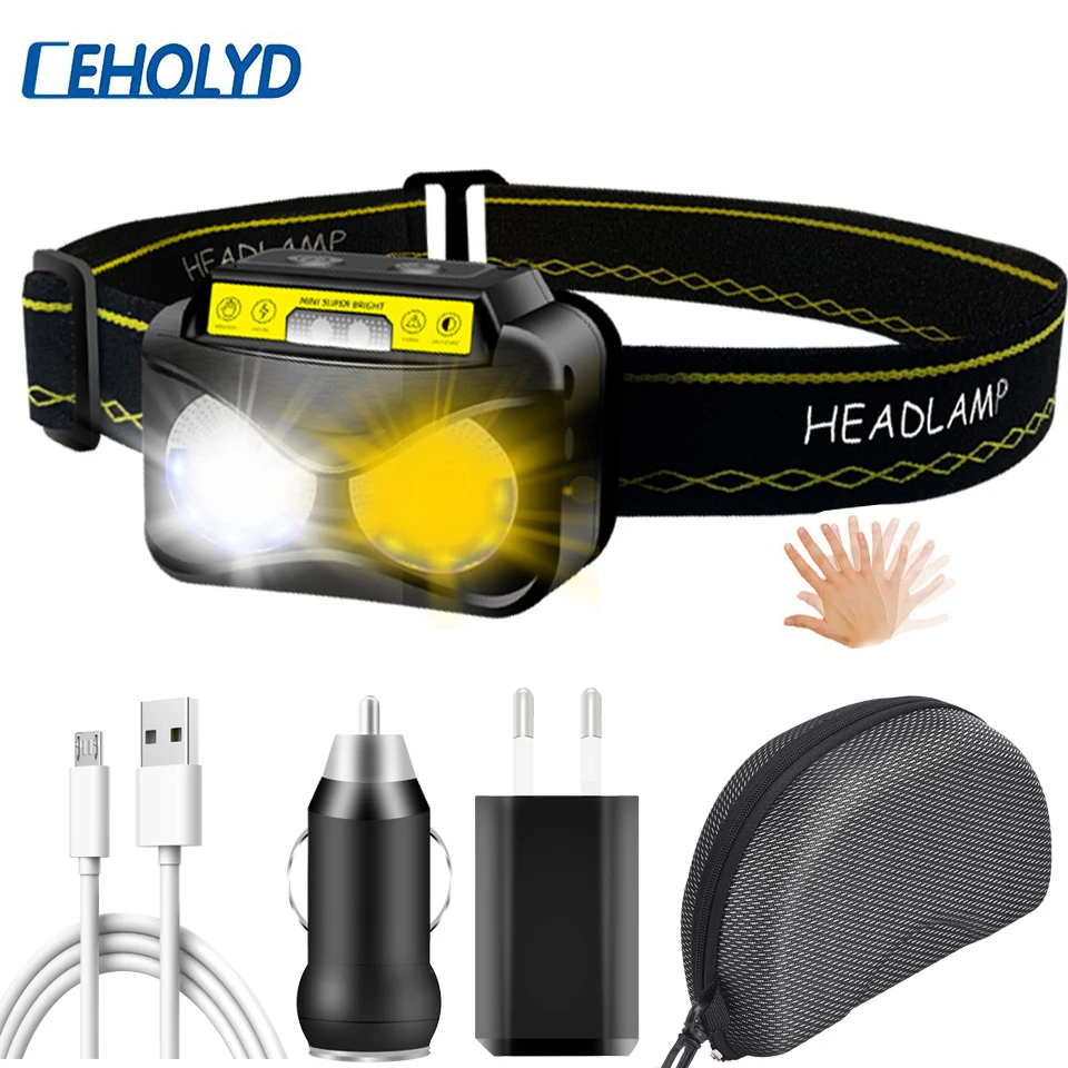 z43 XM-L2 U3 2- Core White & Yellow Color Sensor High Quality Led Headlamp Built in Battery Head Flashlight Lamp Headlight Light
z43 XM-L2 U3 2- Core White & Yellow Color Sensor High Quality Led Headlamp Built in Battery Head Flashlight Lamp Headlight Light