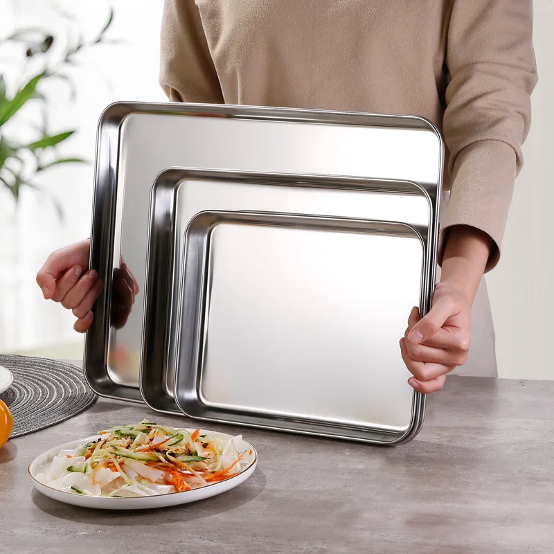 New Stainless Steel Tray Rectangle Metal Serving Tray for Food Aromatherapy Candle Tool Bathroom Kitchen
New Stainless Steel Tray Rectangle Metal Serving Tray for Food Aromatherapy Candle Tool Bathroom Kitchen