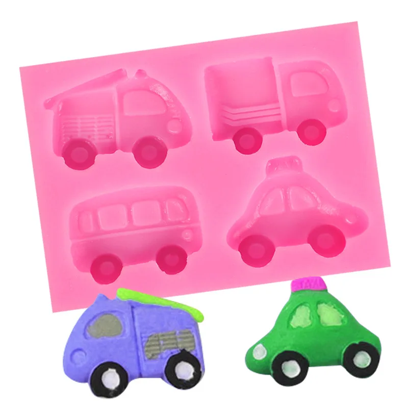 Four-hole Sports Car Silicone Molds for Cake Decorating Chocolate Fondant Children Toy Mould Resin Polymer Clay Tools Baking
Four-hole Sports Car Silicone Molds for Cake Decorating Chocolate Fondant Children Toy Mould Resin Polymer Clay Tools Baking
