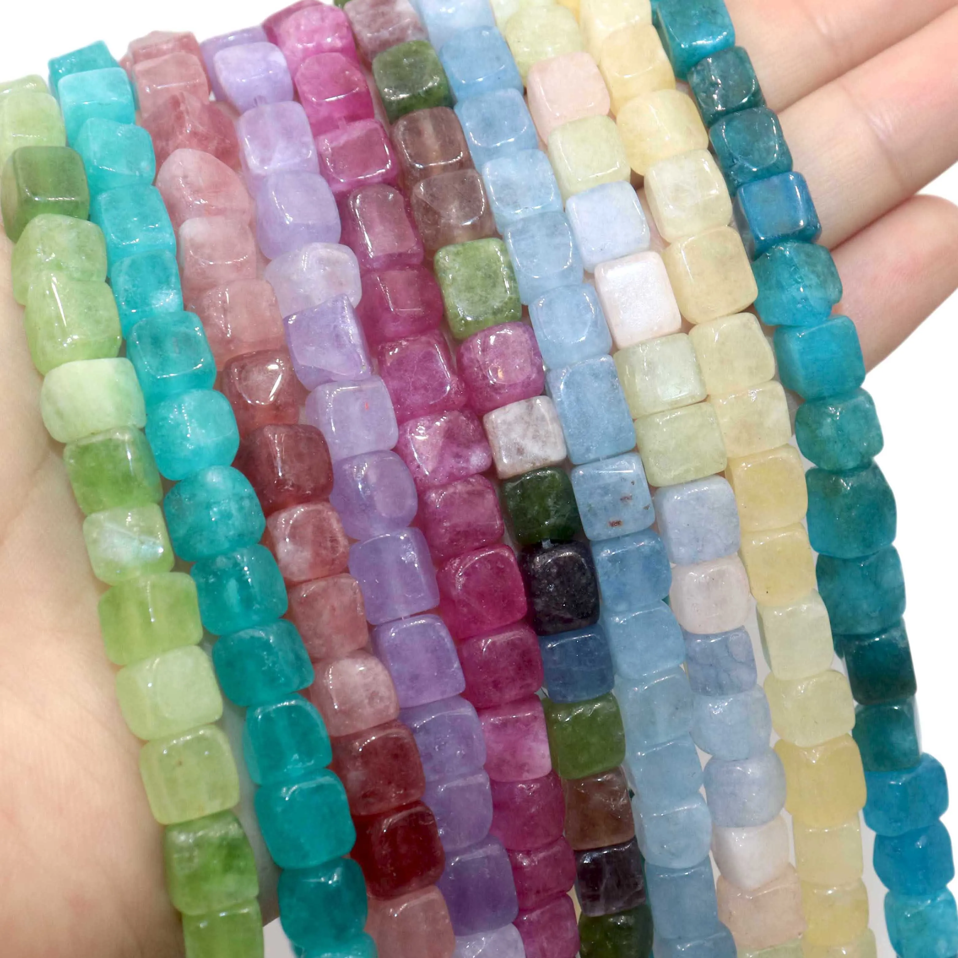 8mm Natural Stone Square Jades Chalcedony Aquamarines Morganite Loose Spacer Beads For Jewelry Making DIY Bracelet Necklace
8mm Natural Stone Square Jades Chalcedony Aquamarines Morganite Loose Spacer Beads For Jewelry Making DIY Bracelet Necklace