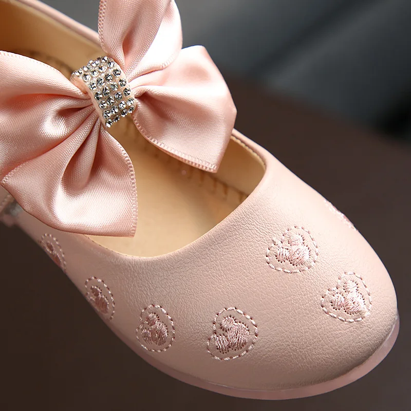 Princess Girls Shoes Baby Girl Mary Janes Sweet Kids Flats Bow-knot With Rhinestone Children Dress Party Wedding Shoes 22-31 New
Princess Girls Shoes Baby Girl Mary Janes Sweet Kids Flats Bow-knot With Rhinestone Children Dress Party Wedding Shoes 22-31 New