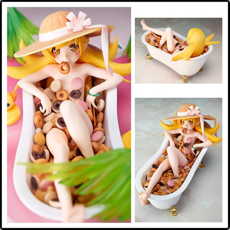 Аниме Bakemonogatari Oshino Shinobu Crock Ver ПВХ экшн-фигурка Коллекционная модель кукла игрушка