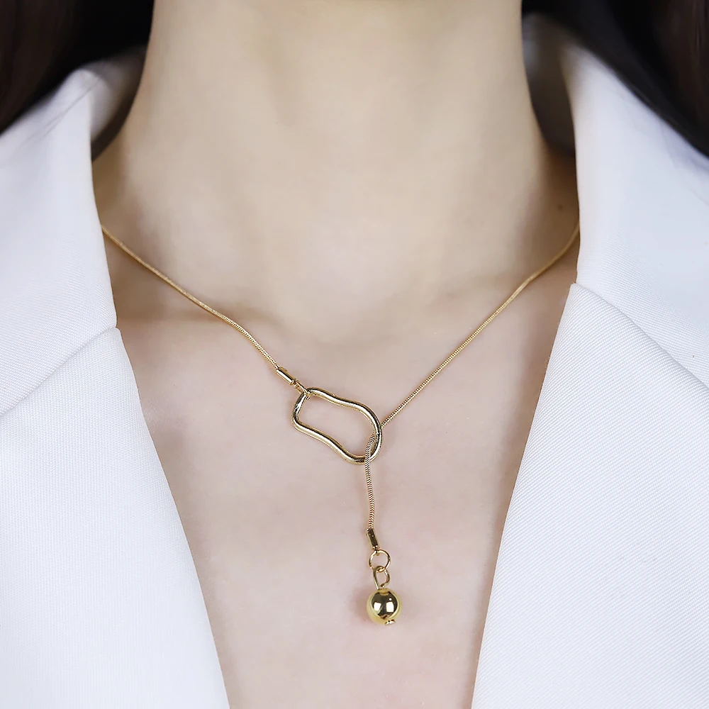 Simple Clavicle Chain Geometric Design Advanced Sense Metal Adjustable Necklace Female New Trendy Net Red Temperament Necklace 
Simple Clavicle Chain Geometric Design Advanced Sense Metal Adjustable Necklace Female New Trendy Net Red Temperament Necklace