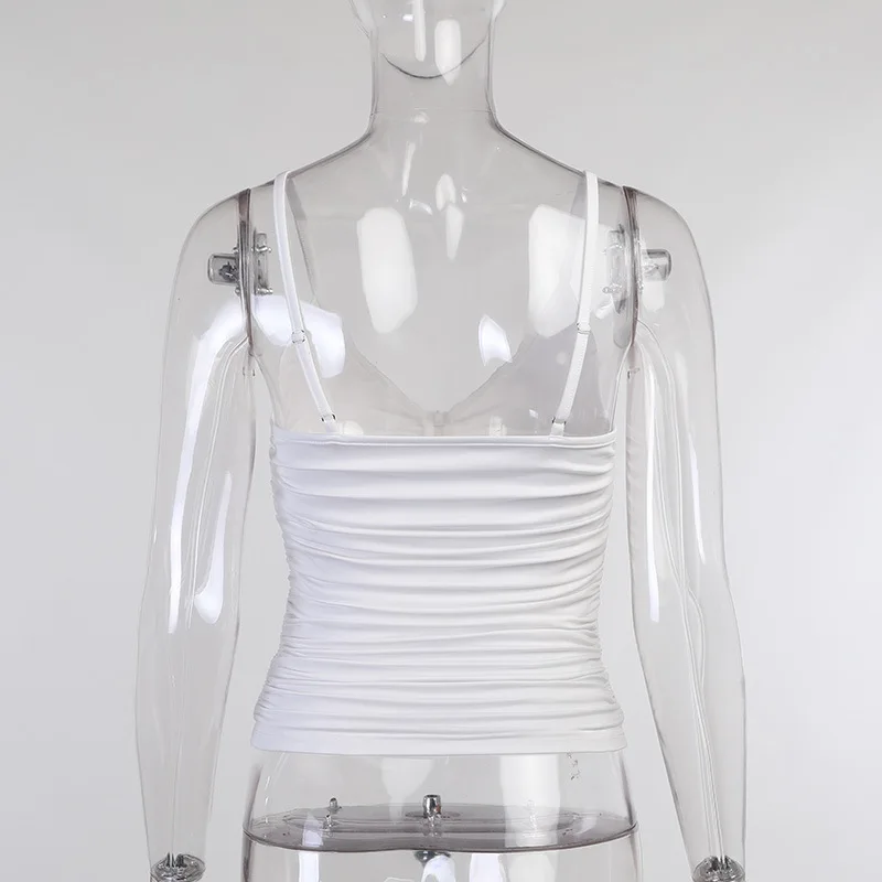 V Neck Ruched Zipper Camis Top Women Sexy Strap Backless Summer Pleated Crop Top Streetwear 2021 Vest Camisole Tees Yuqung
V Neck Ruched Zipper Camis Top Women Sexy Strap Backless Summer Pleated Crop Top Streetwear 2021 Vest Camisole Tees Yuqung