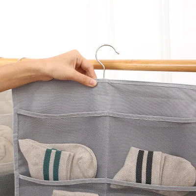Pockets Hanging Bag Socks Bra Underwear Rack Hanger Clear Mesh Oxford cloth Double Sided Hanging Bag Storage Organizer Bag
Pockets Hanging Bag Socks Bra Underwear Rack Hanger Clear Mesh Oxford cloth Double Sided Hanging Bag Storage Organizer Bag