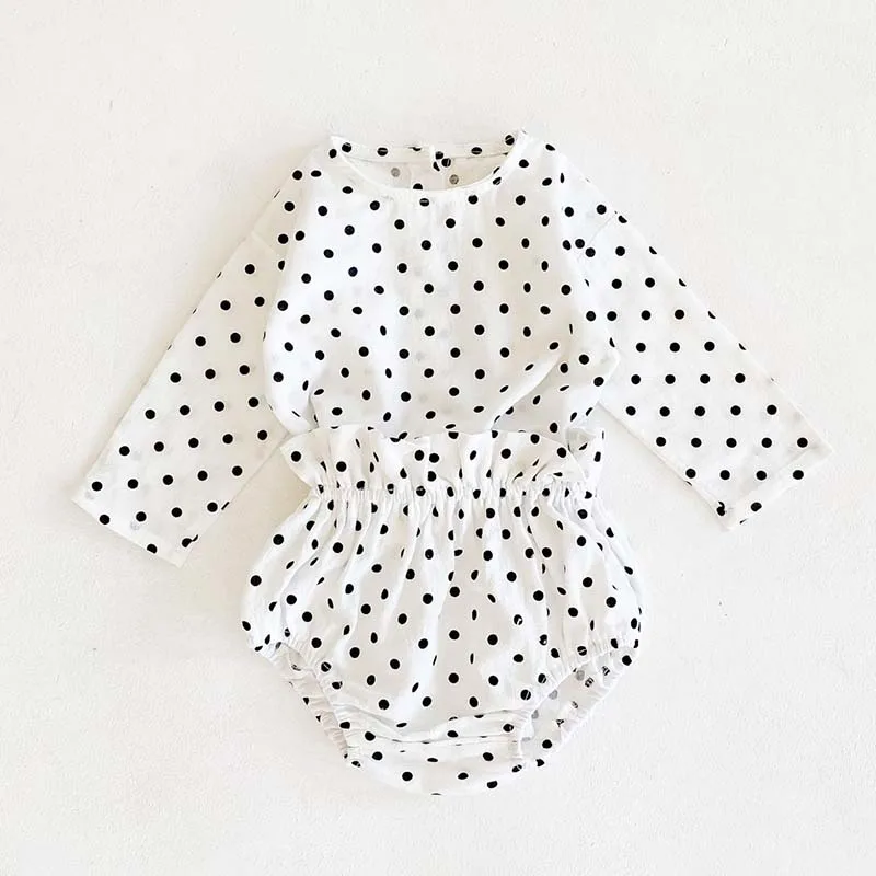 Осенняя новая хлопковая верхняя одежда в горошек с длинными рукавами для маленьких девочек + штаны с тыквами
Осенняя новая хлопковая верхняя одежда в горошек с длинными рукавами для маленьких девочек + штаны с тыквами