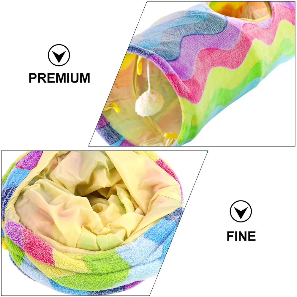 1pc Cat Tunnel Folding Cat Tunnel Rainbow Pattern Cat Tunnel
1pc Cat Tunnel Folding Cat Tunnel Rainbow Pattern Cat Tunnel