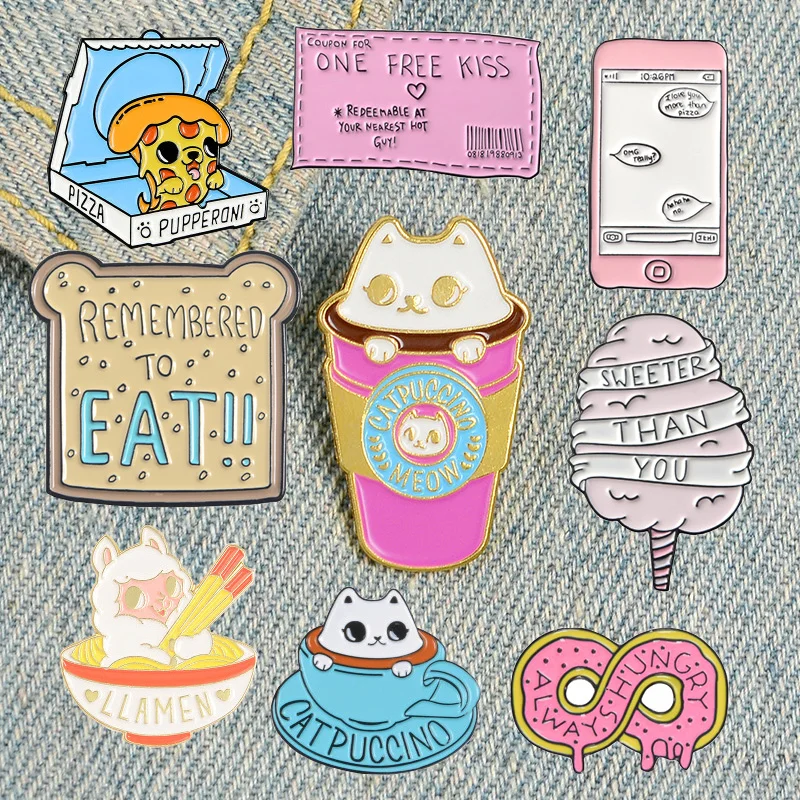 Sweet Enamel Pins Cake Coffee Bread Pizza Brooches Bag Clothes Lapel Pin Afternoon Tea Badge Honey Jewelry Gift
Sweet Enamel Pins Cake Coffee Bread Pizza Brooches Bag Clothes Lapel Pin Afternoon Tea Badge Honey Jewelry Gift
