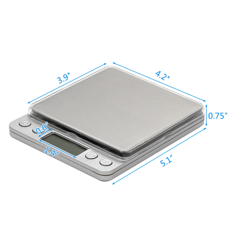 Newly 3KG/0.1g Small Jewelry Electronic Scale High Precision Two PalletsI3000) Silver TE889 
Newly 3KG/0.1g Small Jewelry Electronic Scale High Precision Two PalletsI3000) Silver TE889
