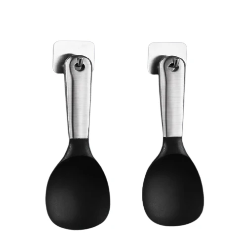 1Pcs Stainless Steel Non-Stick Rice Spoon Long Cooking Rice Spatula Scoop Black Hangable Soup Spoon Kitchen Utensil Tableware
1Pcs Stainless Steel Non-Stick Rice Spoon Long Cooking Rice Spatula Scoop Black Hangable Soup Spoon Kitchen Utensil Tableware