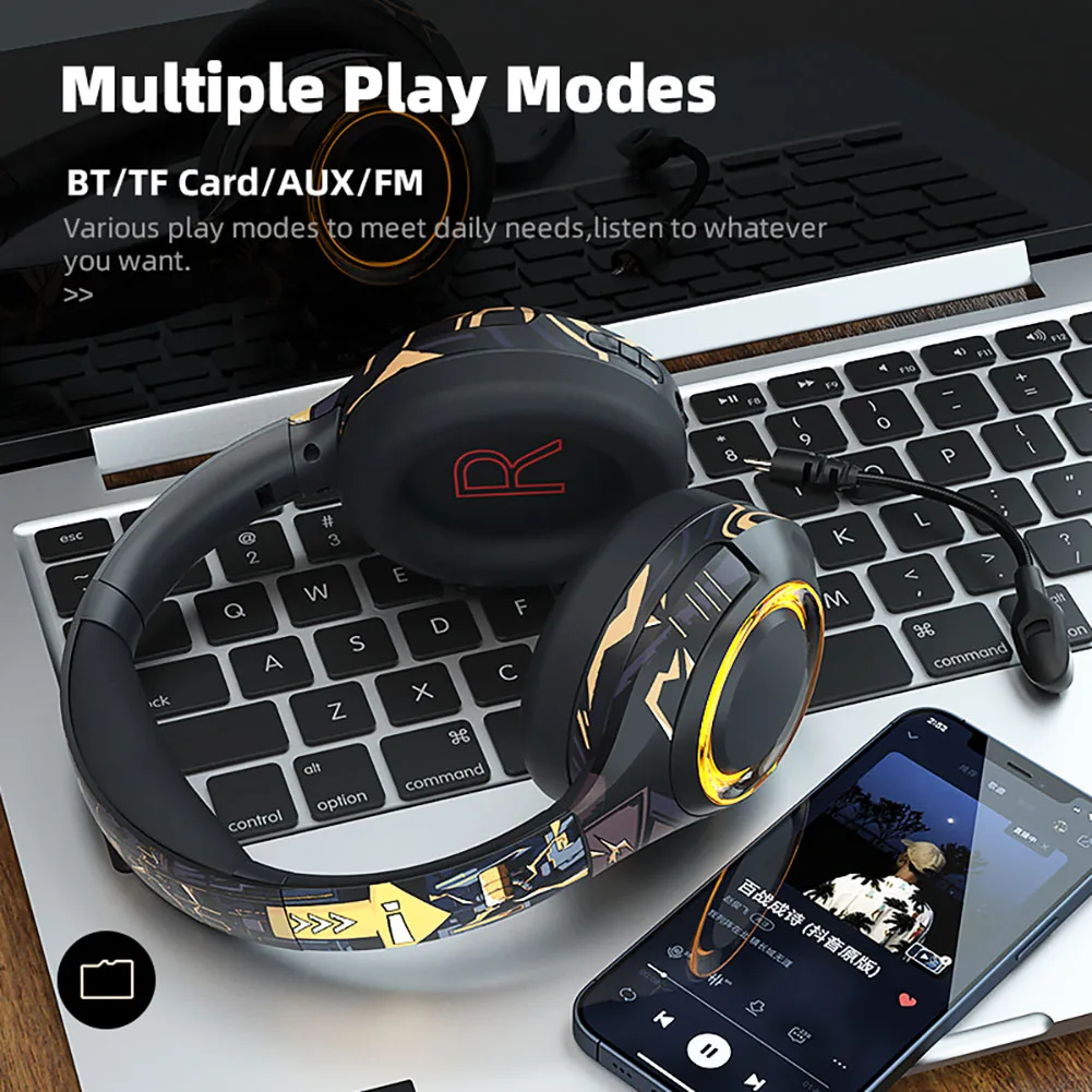 HIFI Stereo Earphones Bluetooth Headphone Music Headset FM and Support SD Card with Mic for Mobile XiaoMi Iphone Sumsamg Tablet
HIFI Stereo Earphones Bluetooth Headphone Music Headset FM and Support SD Card with Mic for Mobile XiaoMi Iphone Sumsamg Tablet