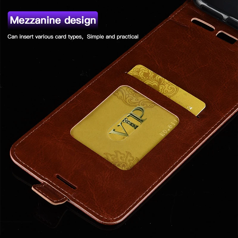 ! ACCEZZ Роскошный чехол из искусственной кожи для Xiaomi Redmi Note 7 вертикальный откидной